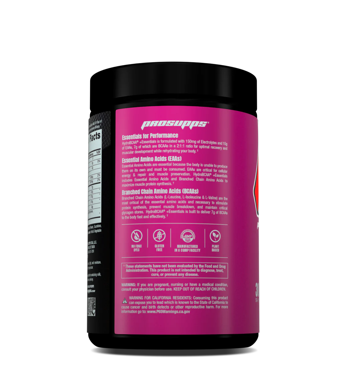 💧 PROSUPPS HydroBCAA Essentials – Blue Raspberry | 30 Servings