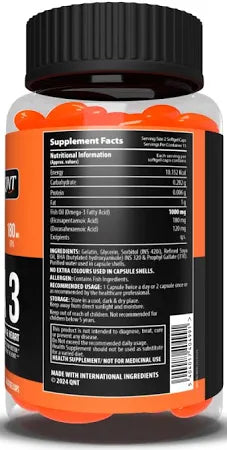 QNT Omega 3 – 1000mg Nordic Fish Oil (60 Softgels)