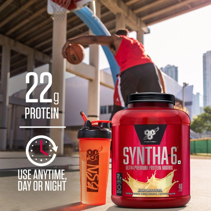 BSN Syntha-6 Protein Powder (2.27 kg, Chocolate Milkshake)