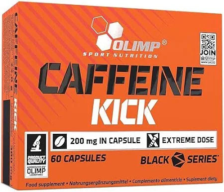 Olimp Caffeine Kick Capsules – Boost Your Energy & Burn Fat (29.1g, Unflavoured)