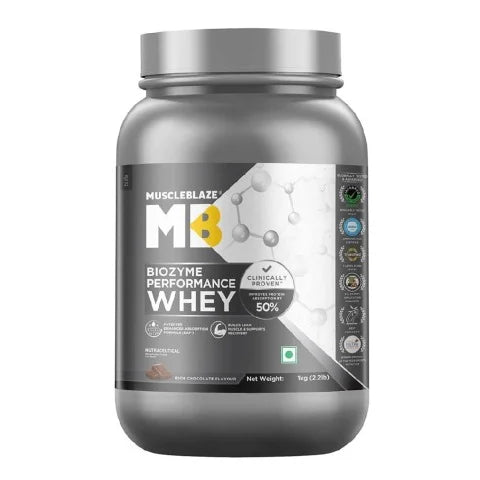 MUSCLEBLAZE Whey Performance (1 kg, Chocolate)