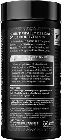 MuscleTech Platinum Multivitamin – 60 Tablets