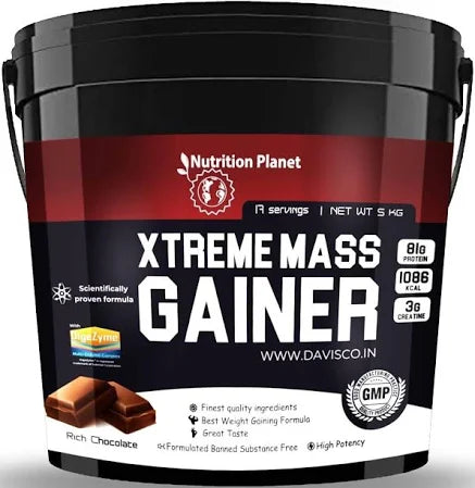Nutrition Planet Xtreme Mass Gainer – 5kg, Chocolate 🍫💪