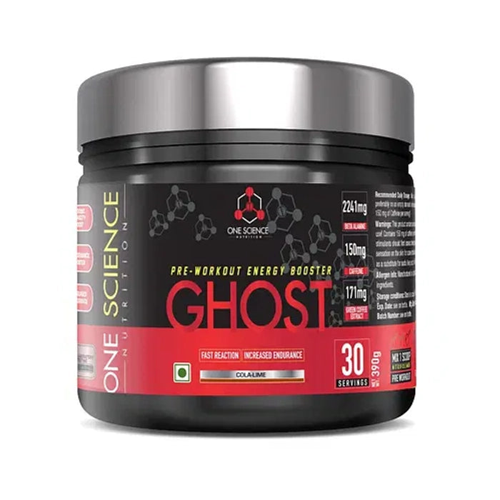 One Science Nutrition Ghost Pre-Workout With Vitamin C and Green Tea Extract 390g (30 Servings)