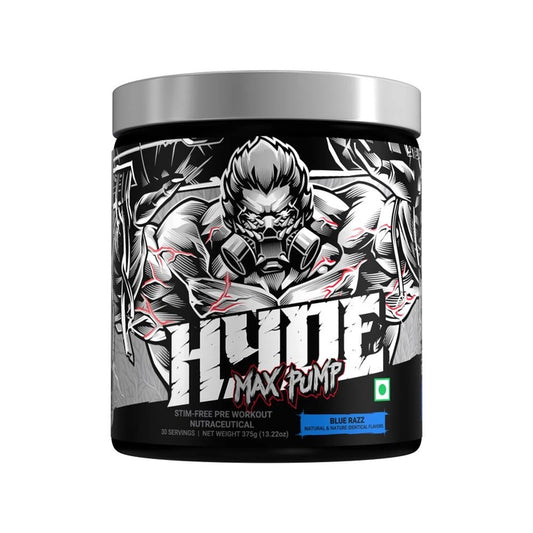 💪 ProSupps HYDE Max-Pump Pre Workout – Blue Razz | 375g | 30 Servings