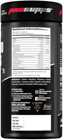 🔥 ProSupps Thermo Caps – Advanced Pre-Workout Fat Burner