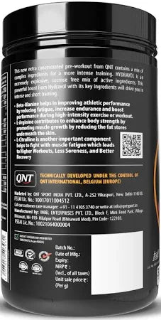 ⚡ QNT Hydravol Pre-Workout – 400g | Naval Orange Flavour