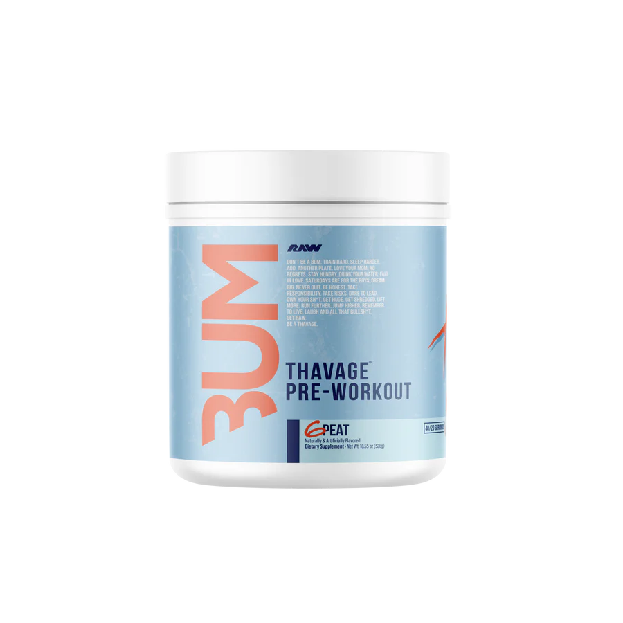 💪 RAW Thavage Pre-Workout – 5-Peat (Red Gummy) | 40 Servings