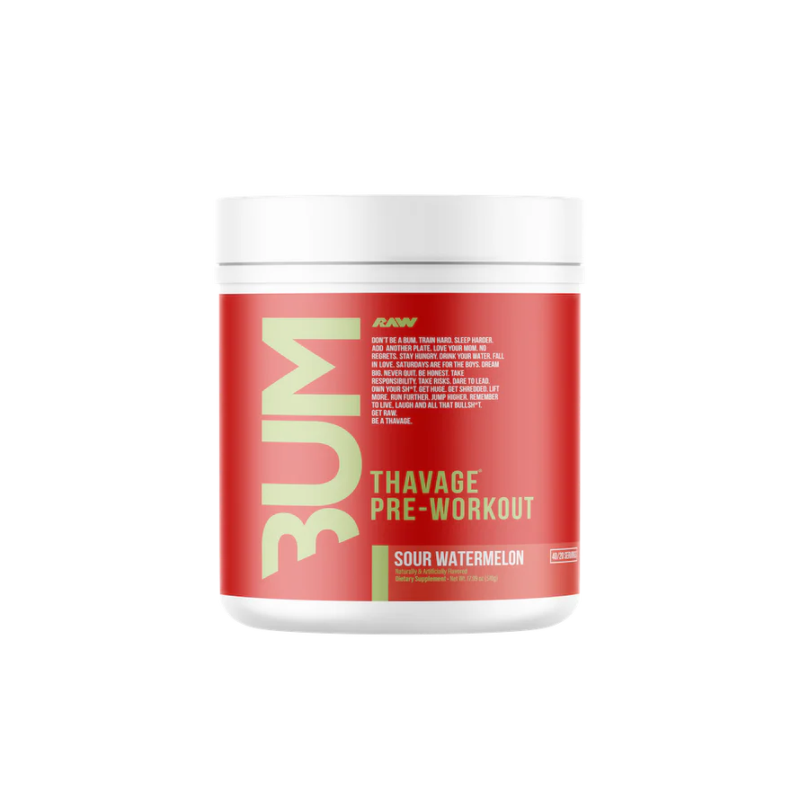 💪 RAW Thavage Pre-Workout – 5-Peat (Red Gummy) | 40 Servings